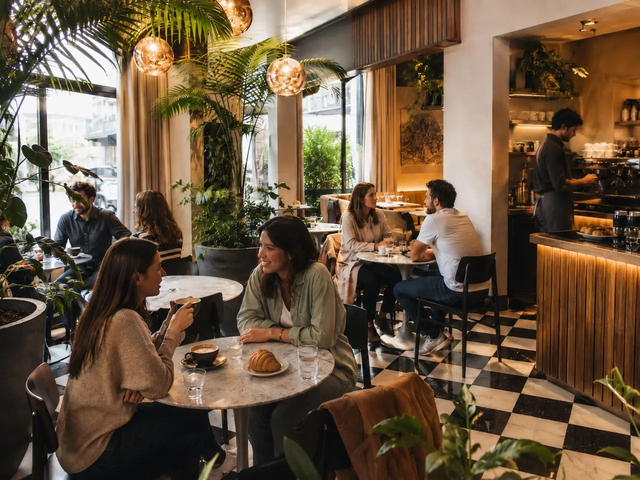 Ambiente de cafetería